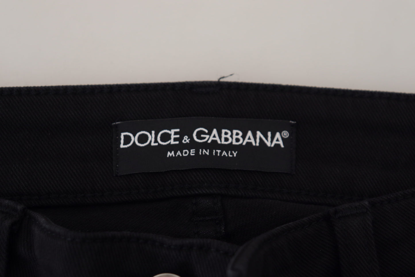 Dolce & Gabbana Black Cotton Skinny Women Denim Jeans