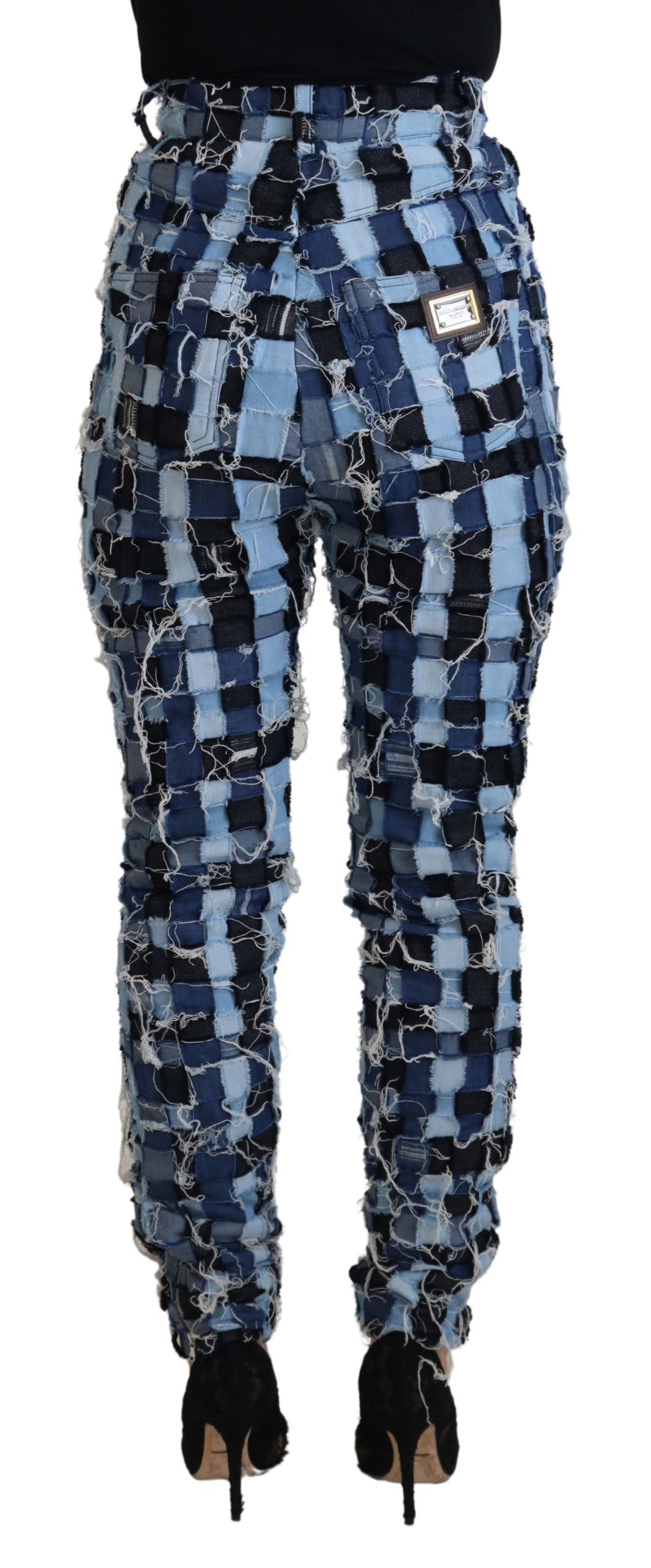 Dolce & Gabbana Multicolor Patchwork Cotton Denim Jeans