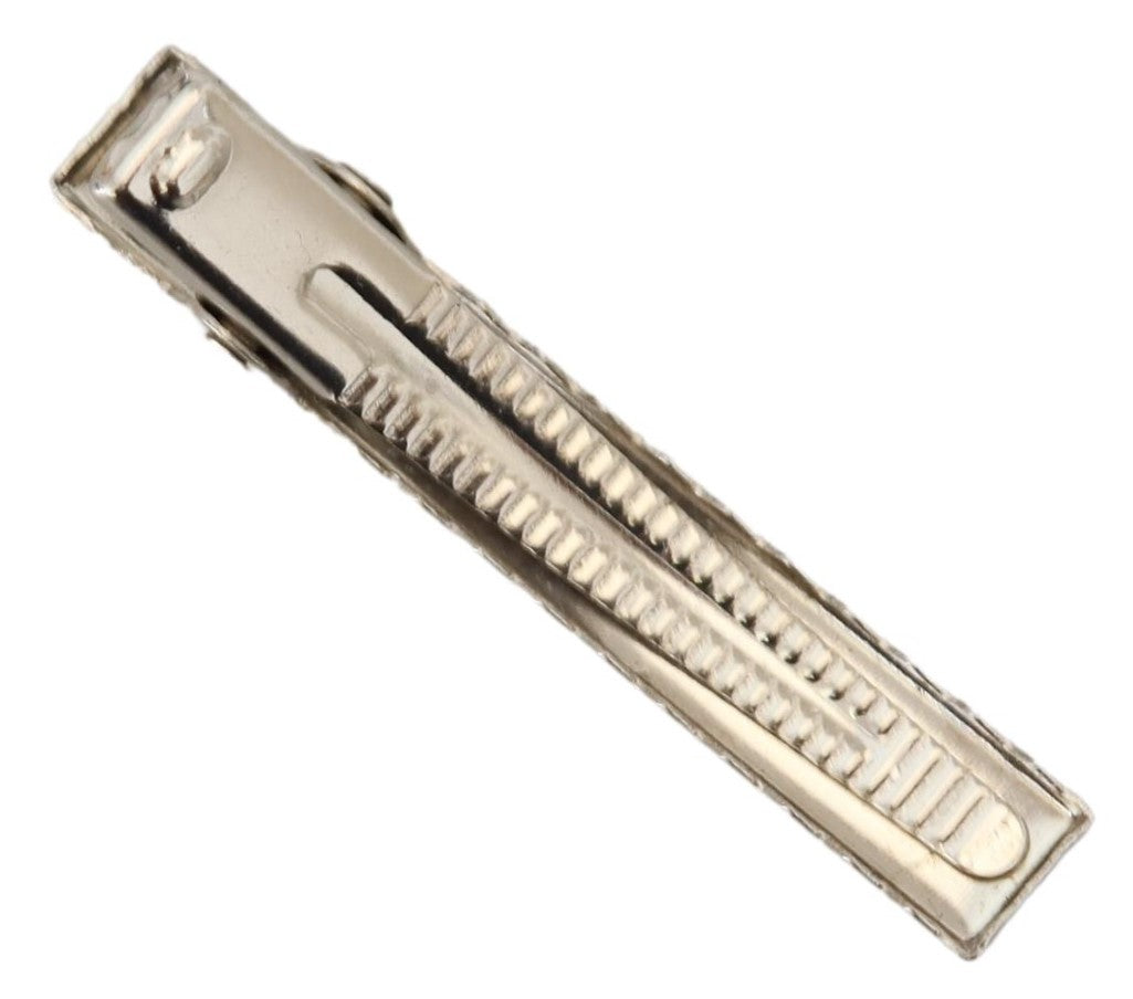 Ermenegildo Zegna Silver Tone Brass Men Tie Clip