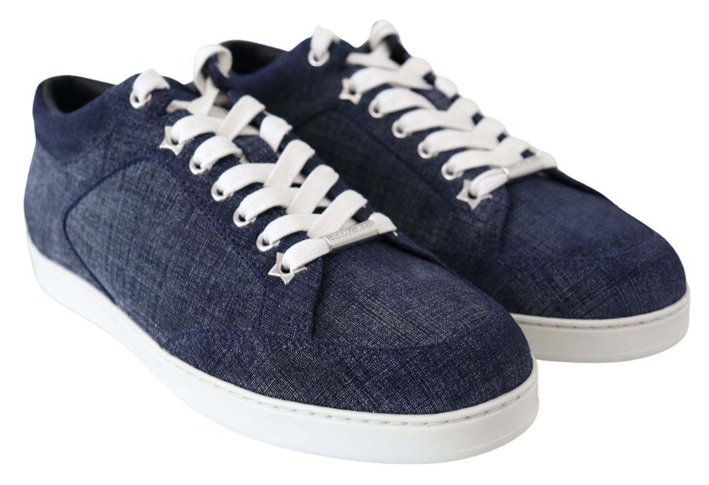 Jimmy Choo Miami Blue Denim Sneakers