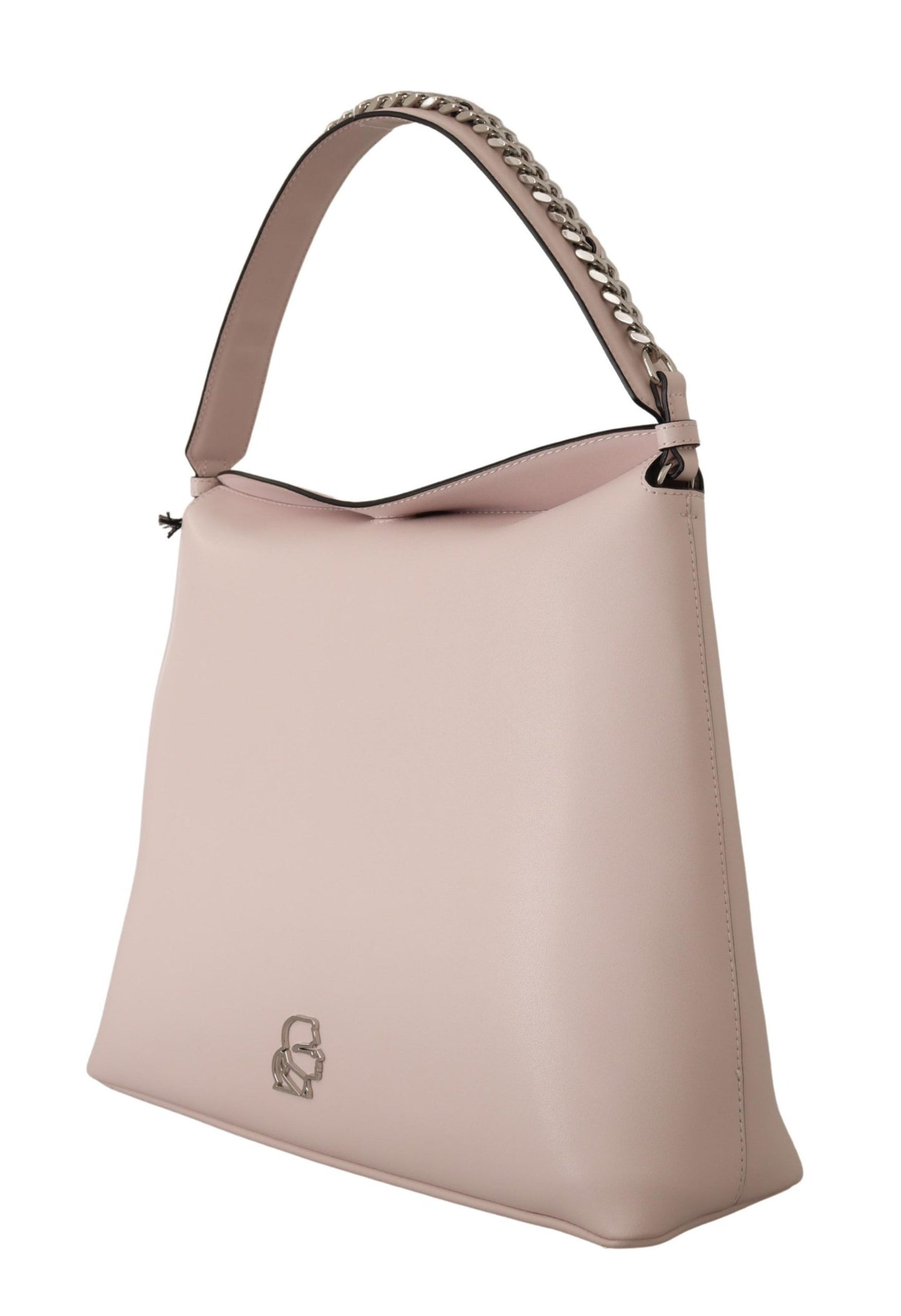 Karl Lagerfeld Light Pink Mauve Leather Shoulder Bag