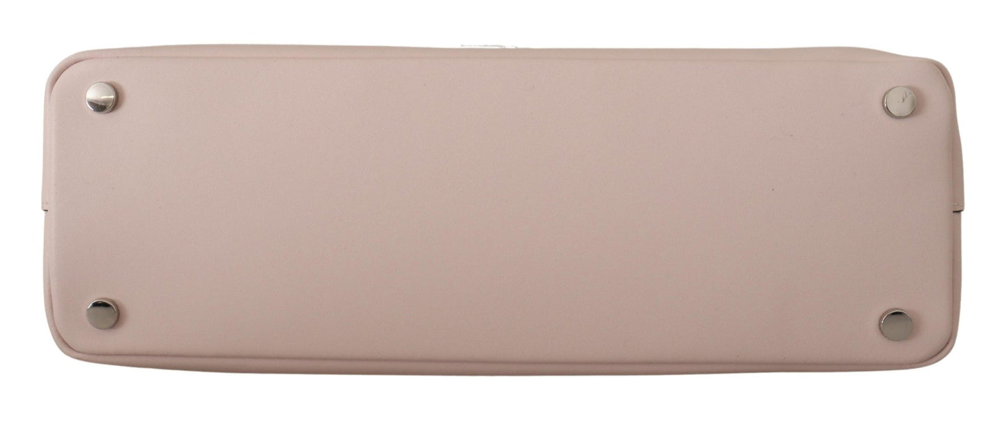 Karl Lagerfeld Light Pink Mauve Leather Shoulder Bag