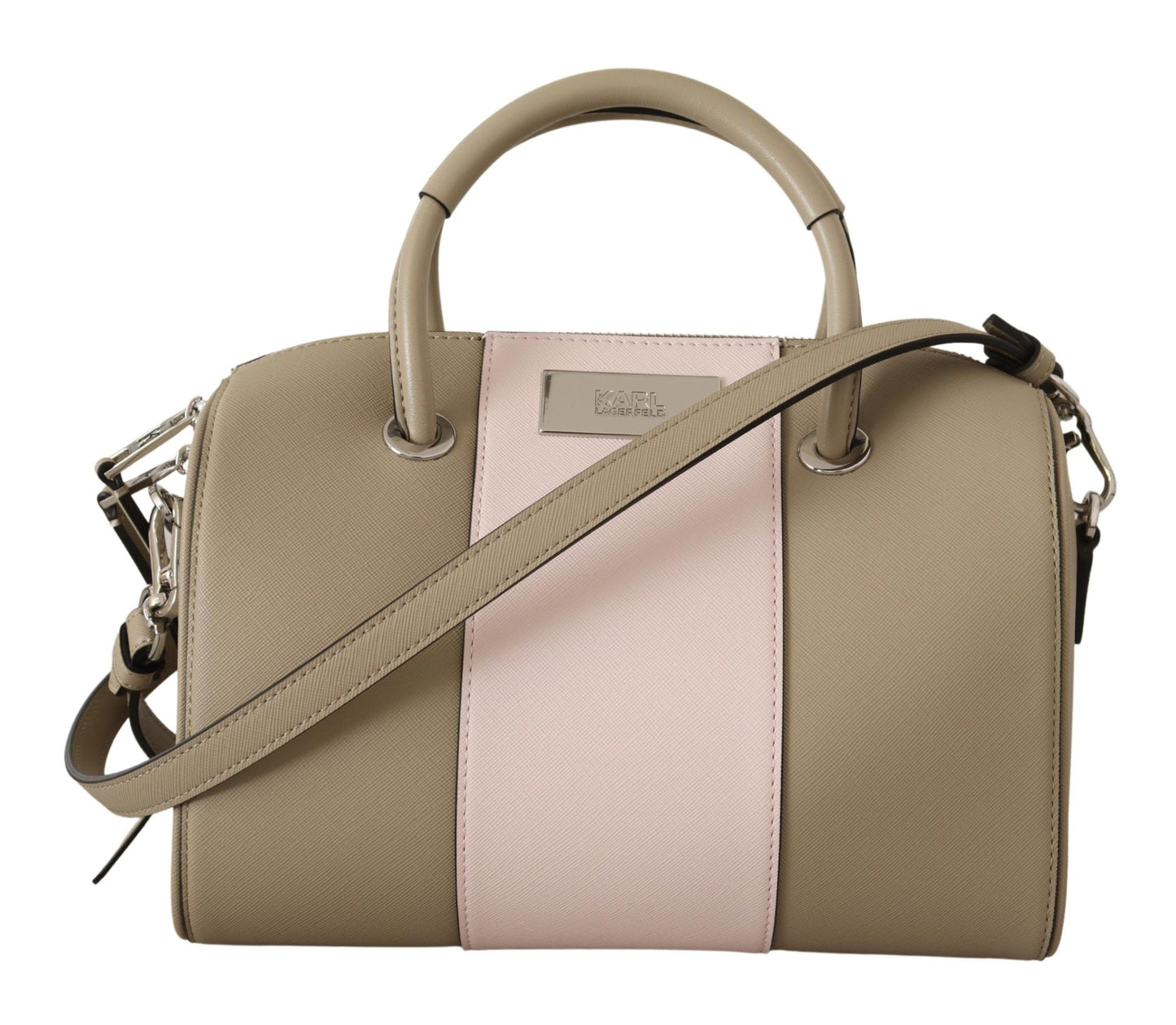 Karl Lagerfeld Sage Green Polyurethane Shoulder And Handbag