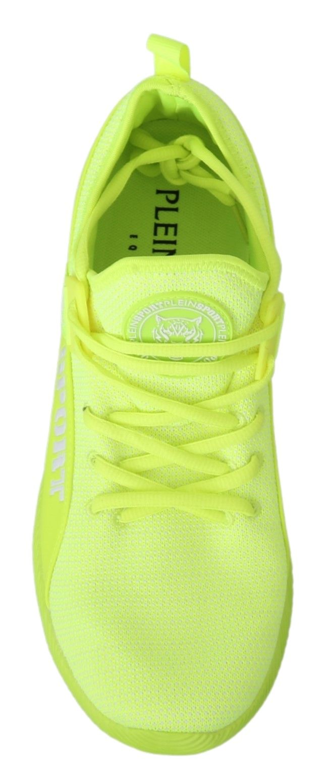 Philipp Plein Green CARTER Logo Hi-Top Sneakers Shoes