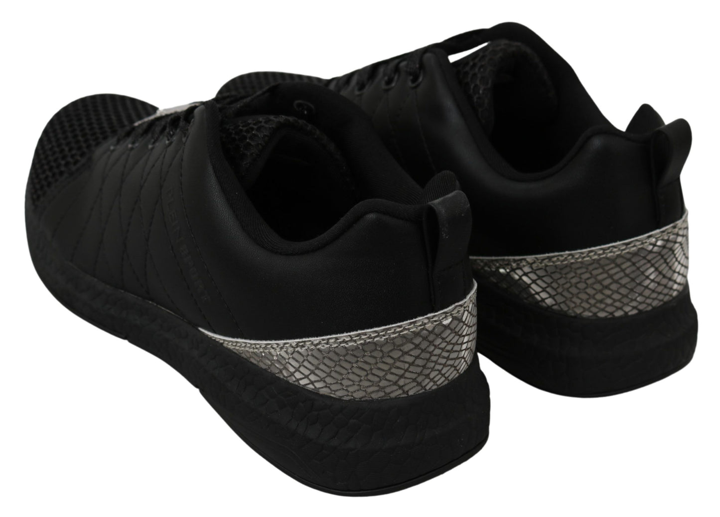 Philipp Plein Black Casual Running Sneakers Shoes