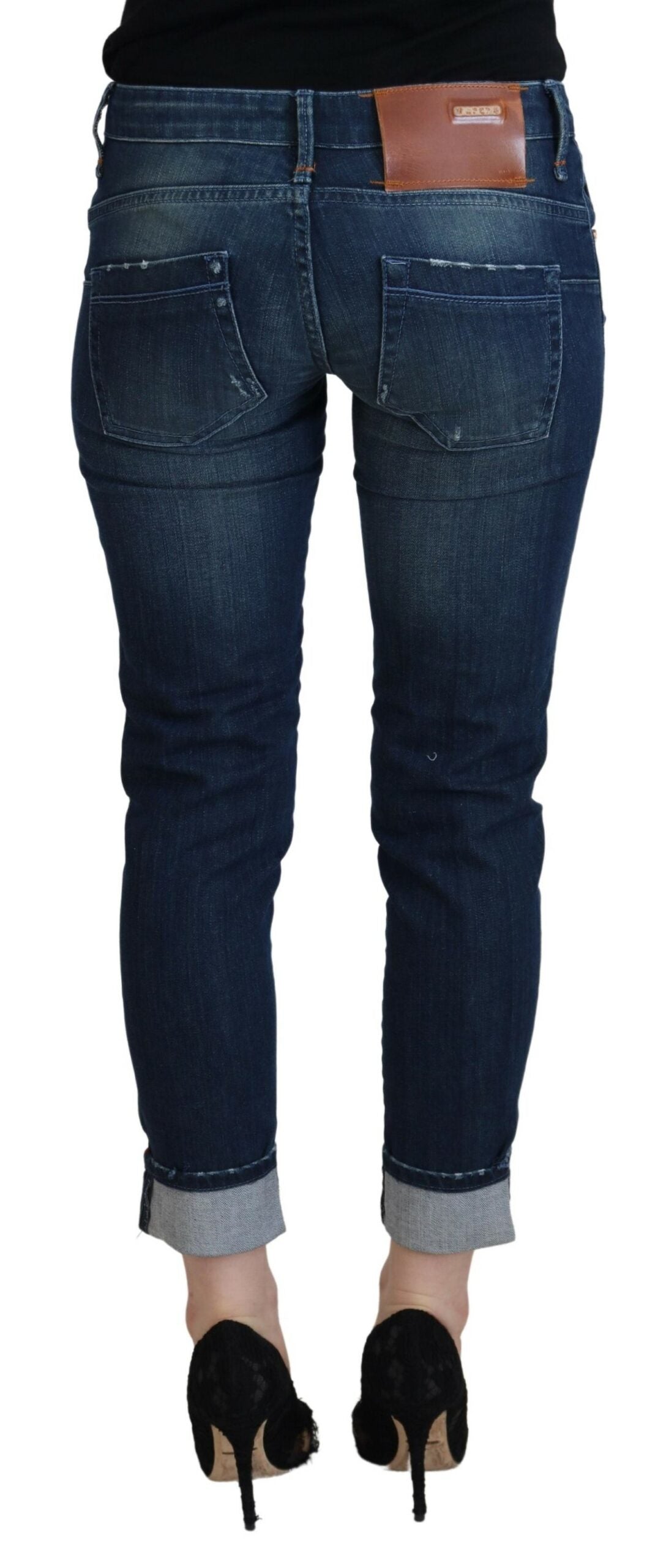 Acht Blue Cotton Slim Fit Women Casual Denim Jeans