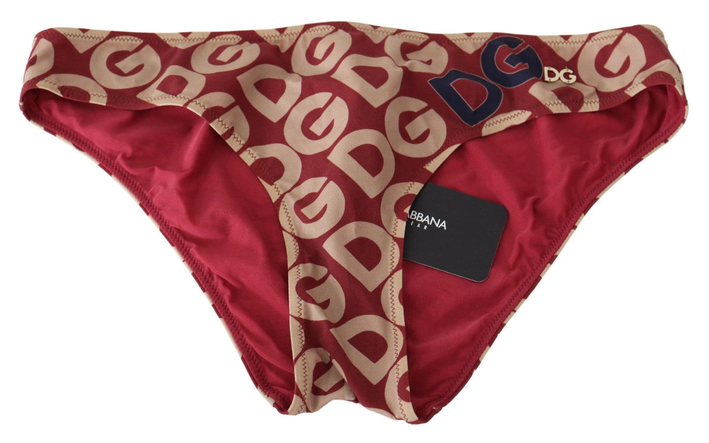 Dolce & Gabbana Multicolor DG Logo Print Bottom Beachwear Bikini Swimsuit