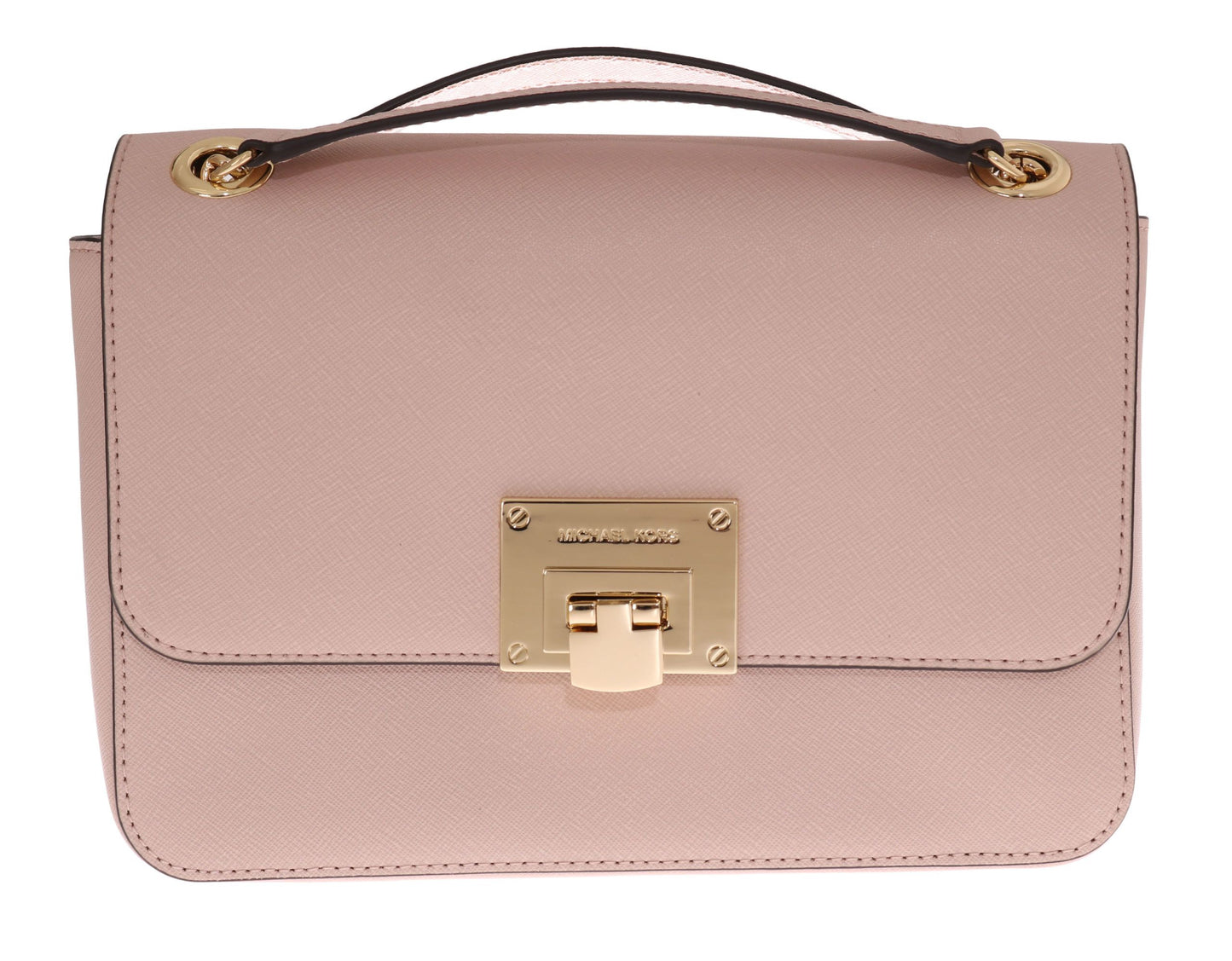 Michael Kors Pink Tina Leather Shoulder Bag