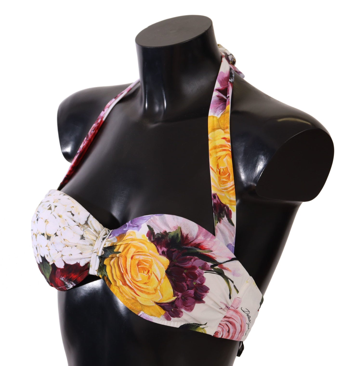 Dolce & Gabbana Multicolor Floral Swimsuit Bikini Top Swimwear