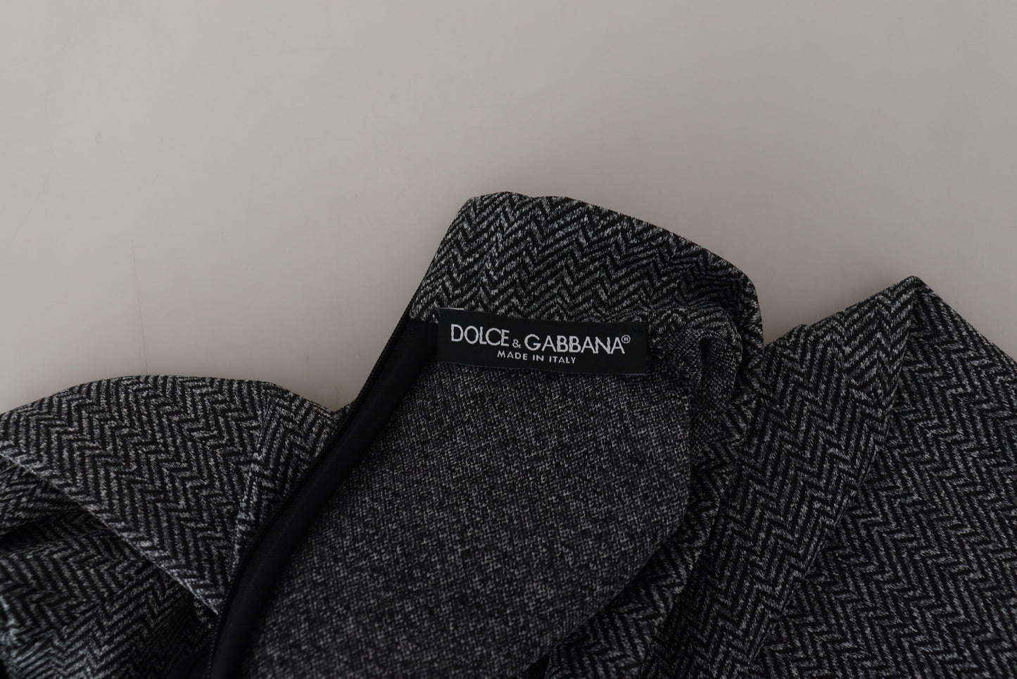 Dolce & Gabbana Dark Gray Nylon Turtleneck Pullover Sweater