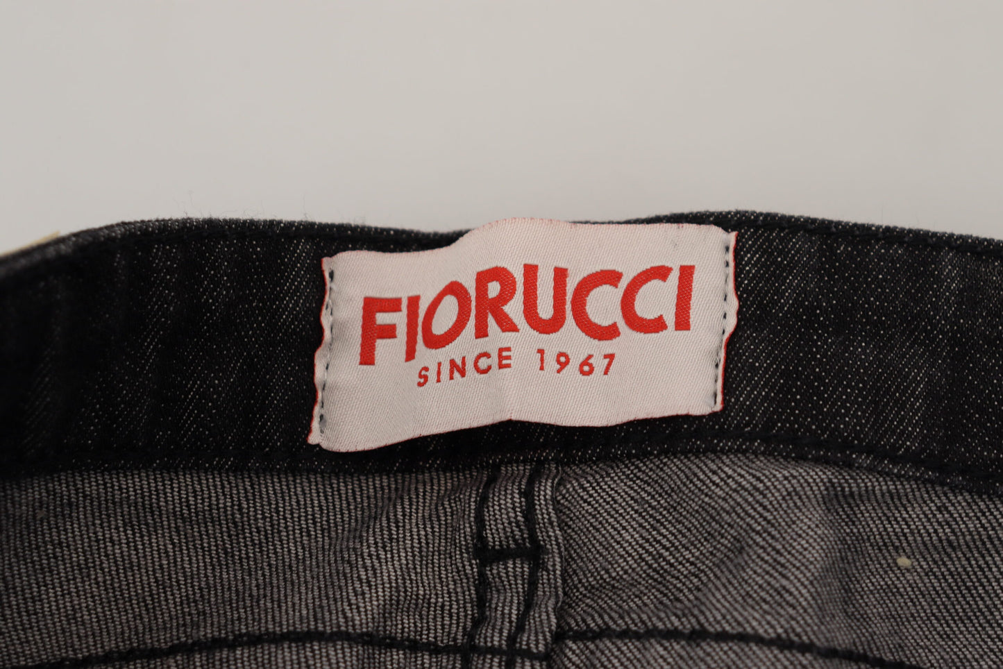 Fiorucci Black Cotton Low Waist Skinny Women Casual Jeans