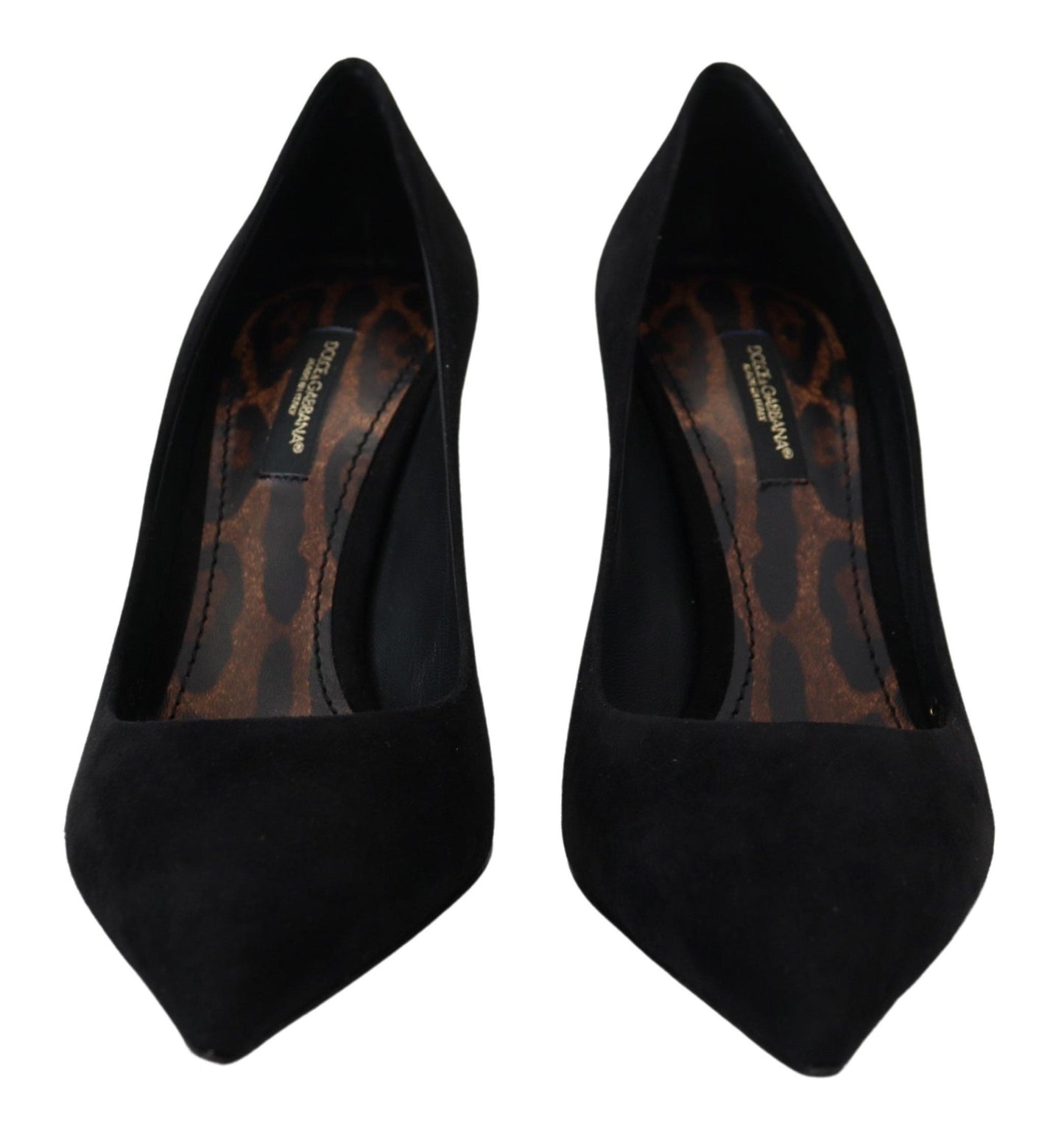 Dolce & Gabbana Black Suede High Heels Pumps Classic Shoes