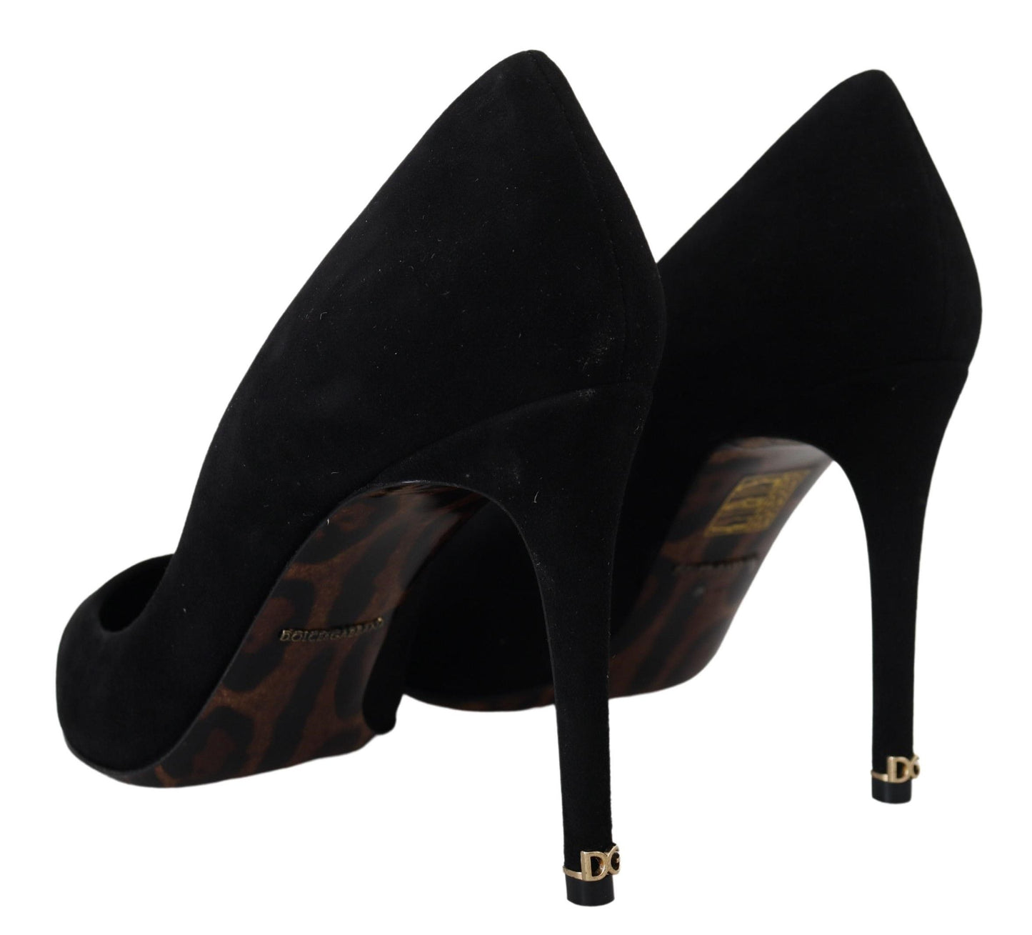 Dolce & Gabbana Black Suede High Heels Pumps Classic Shoes