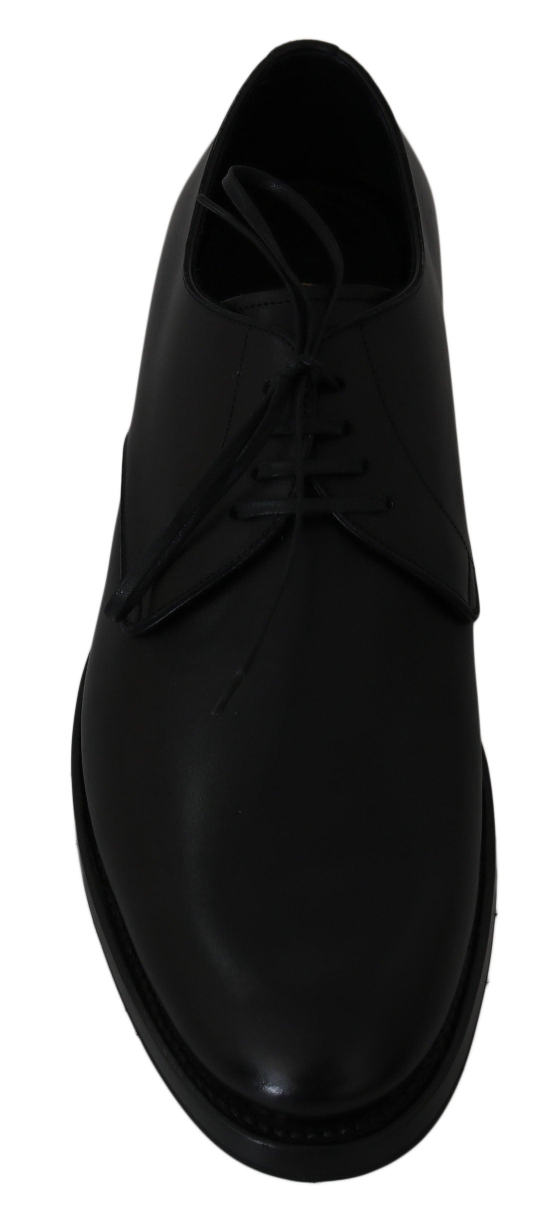 Dolce & Gabbana Black Leather Derby Formal Dress Shoes