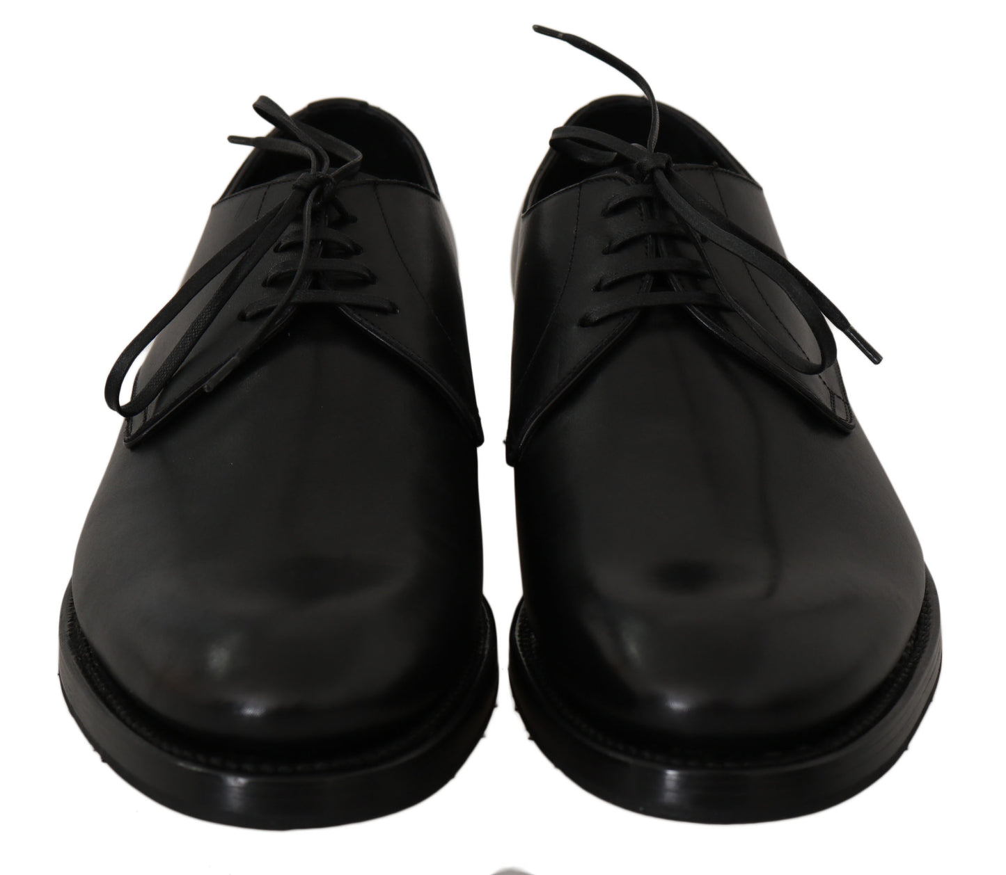 Dolce & Gabbana Black Leather Derby Formal Dress Shoes