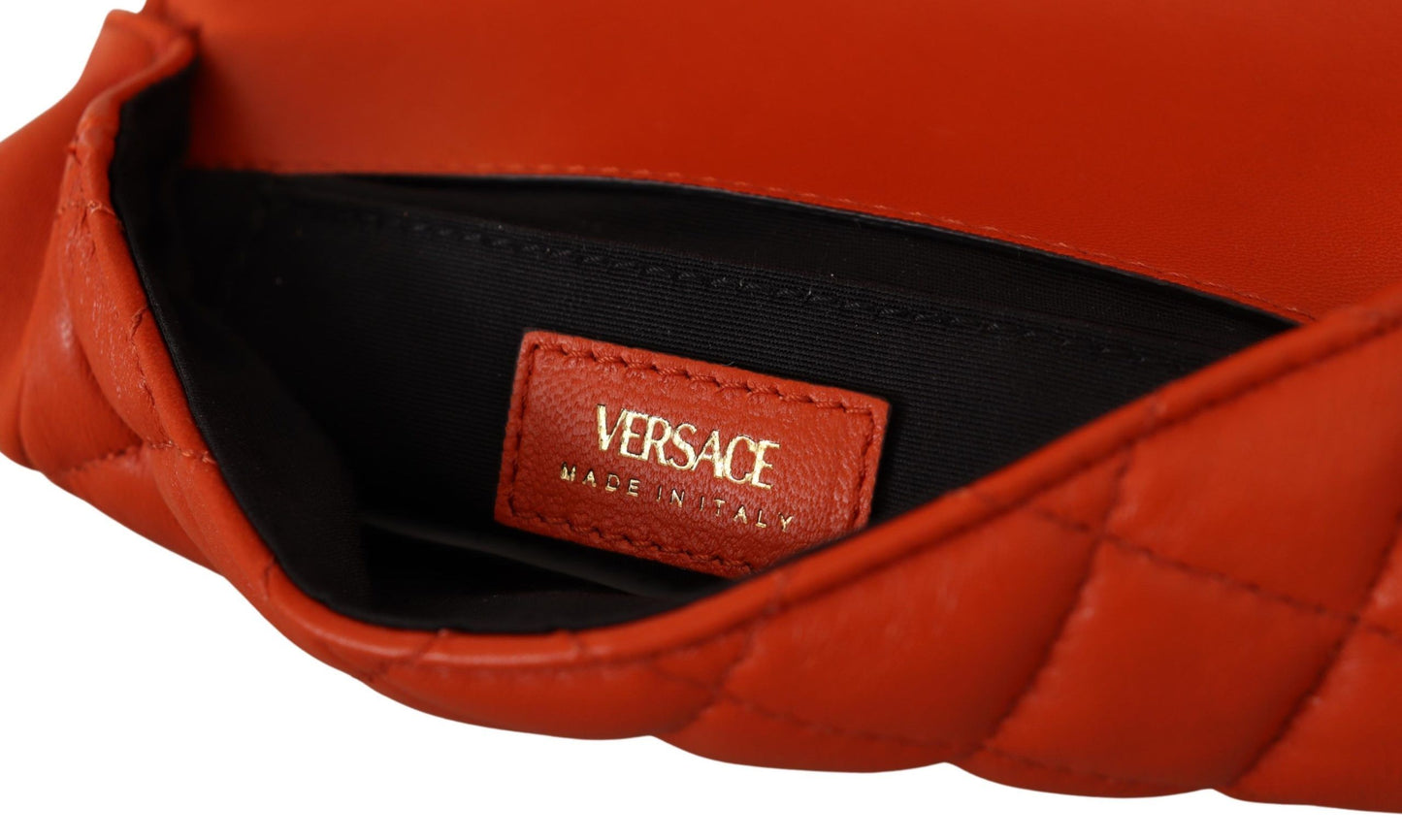 Versace Red Nappa Leather Medusa Small Crossbody Bag