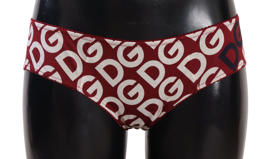 Dolce & Gabbana Multicolor DG Logo Print Slip Bottom Underwear