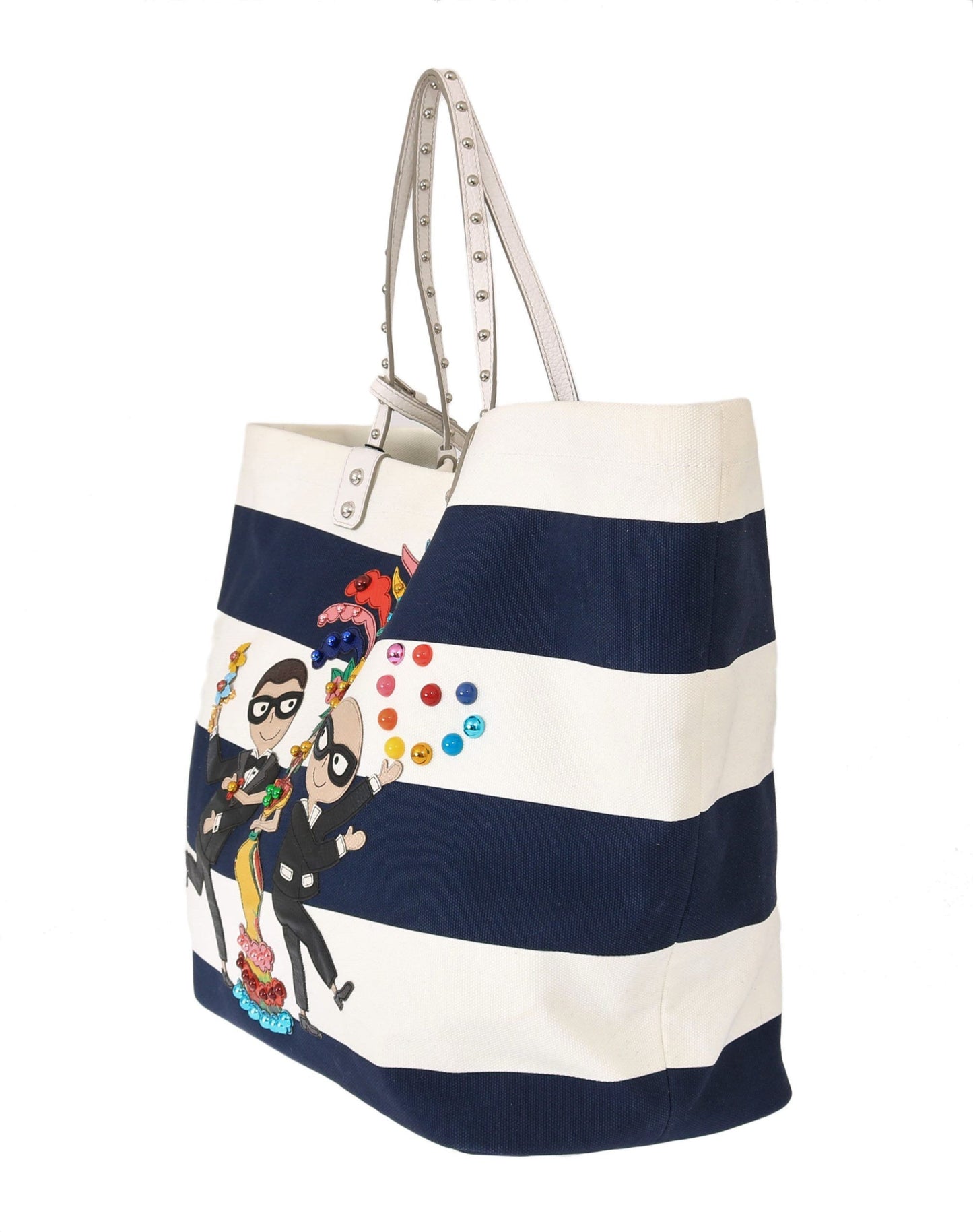 Dolce & Gabbana Blue Canvas #dgfamily Shopping BEATRICE Bag