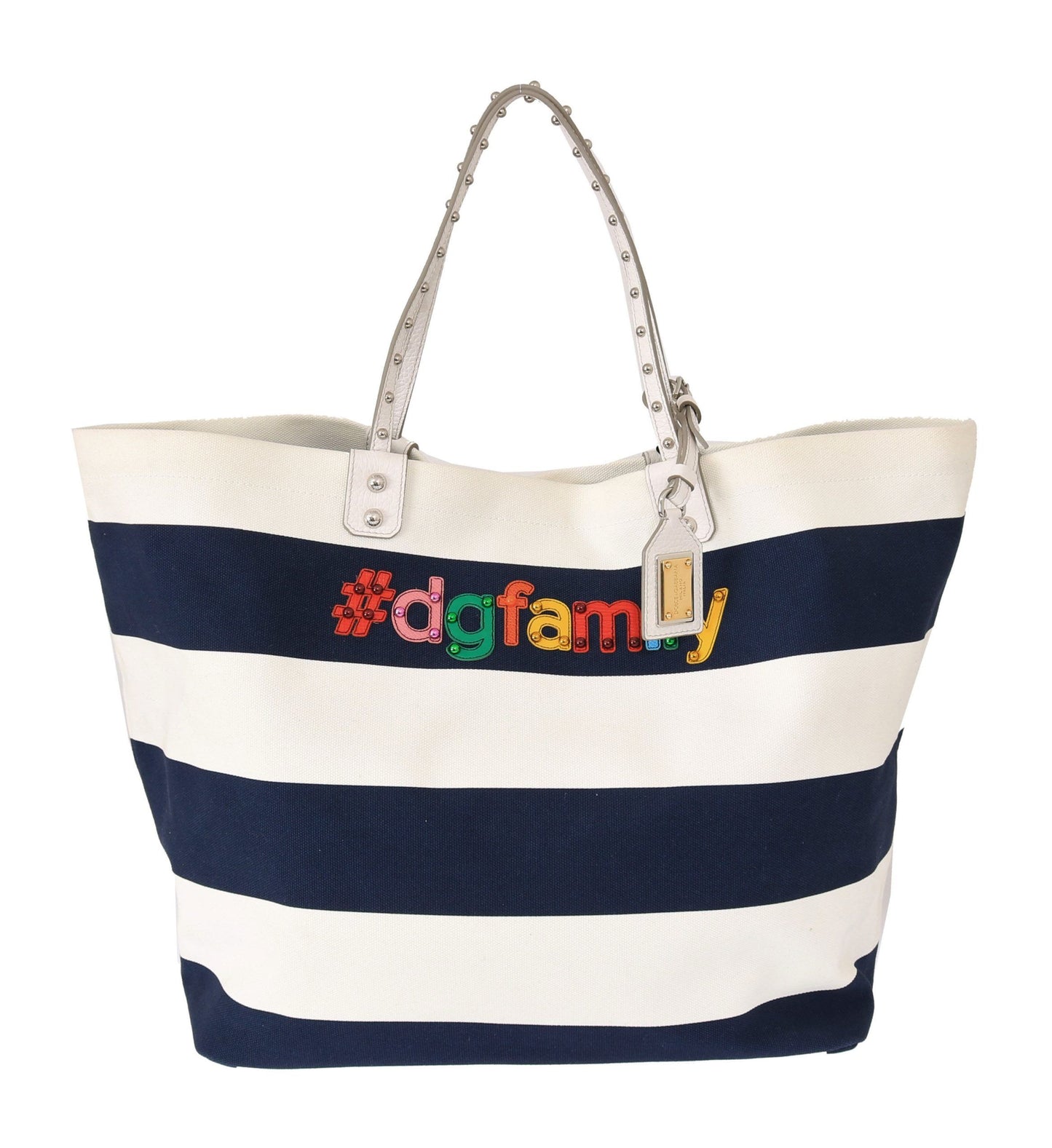 Dolce & Gabbana Blue Canvas #dgfamily Shopping BEATRICE Bag