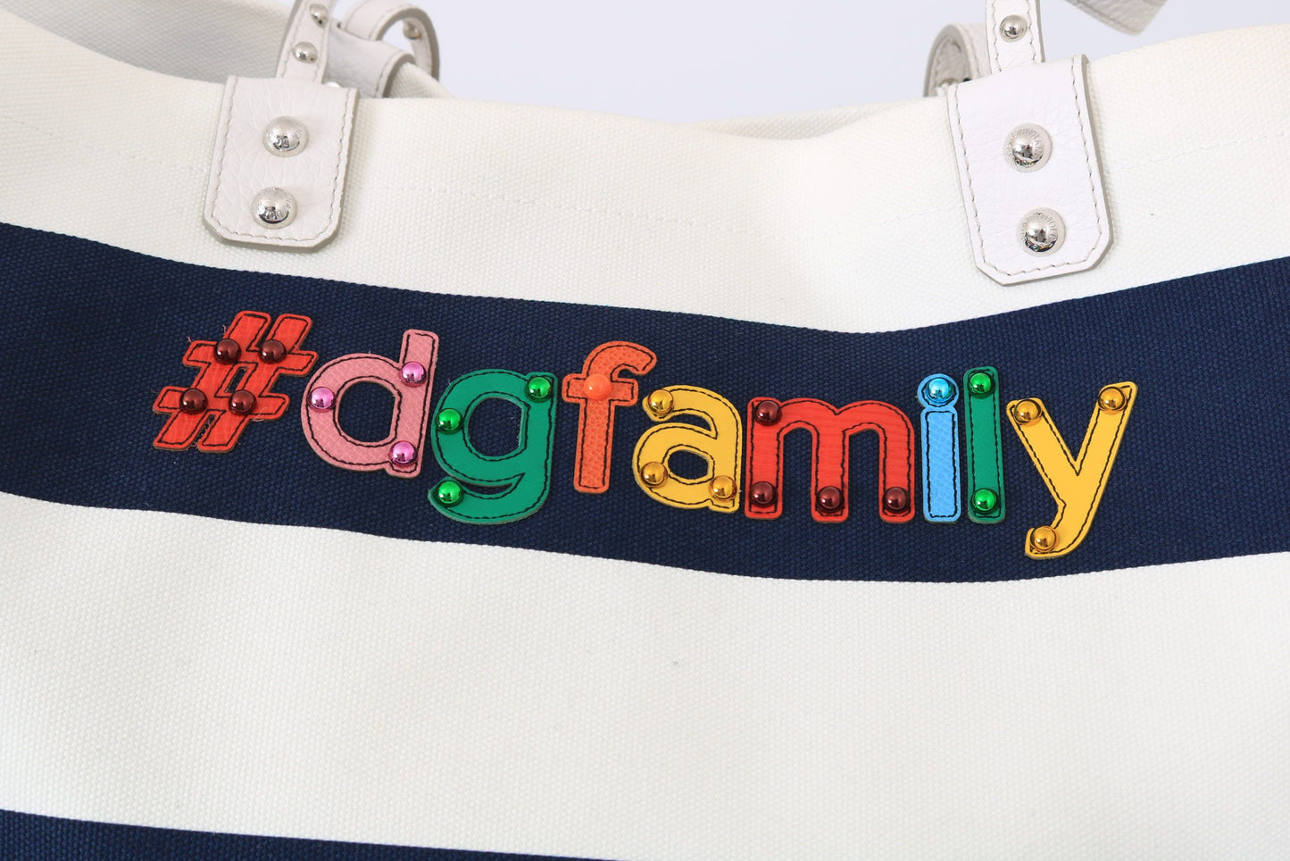 Dolce & Gabbana Blue Canvas #dgfamily Shopping BEATRICE Bag