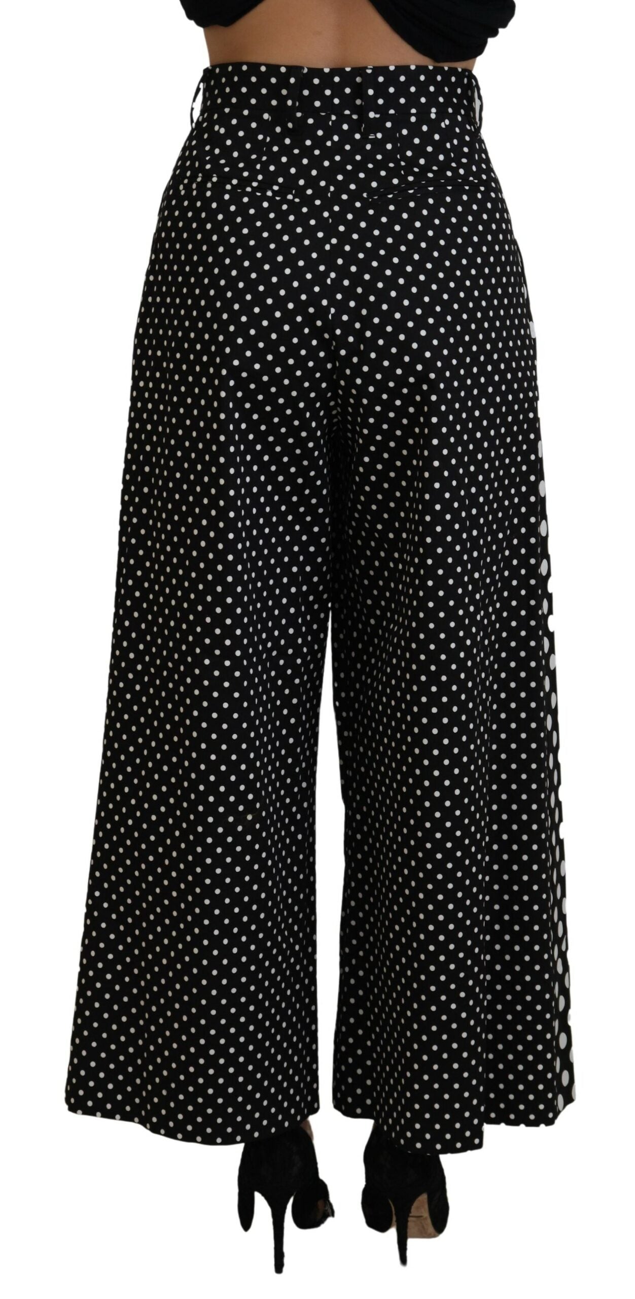 Dolce & Gabbana Multicolor Polka Dots High Waist  Pants