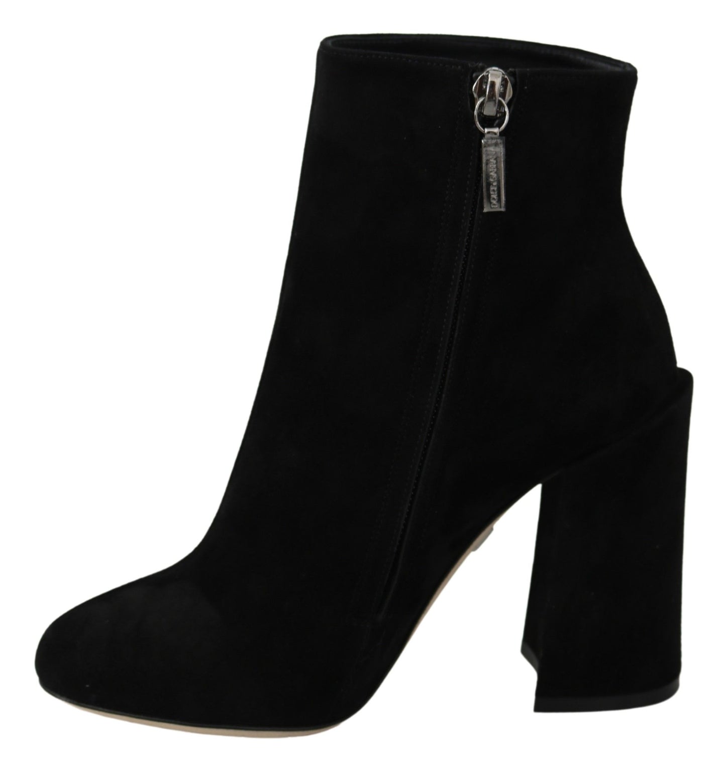 Dolce & Gabbana Black Suede L'Amore E'Bellezza Boots Shoes