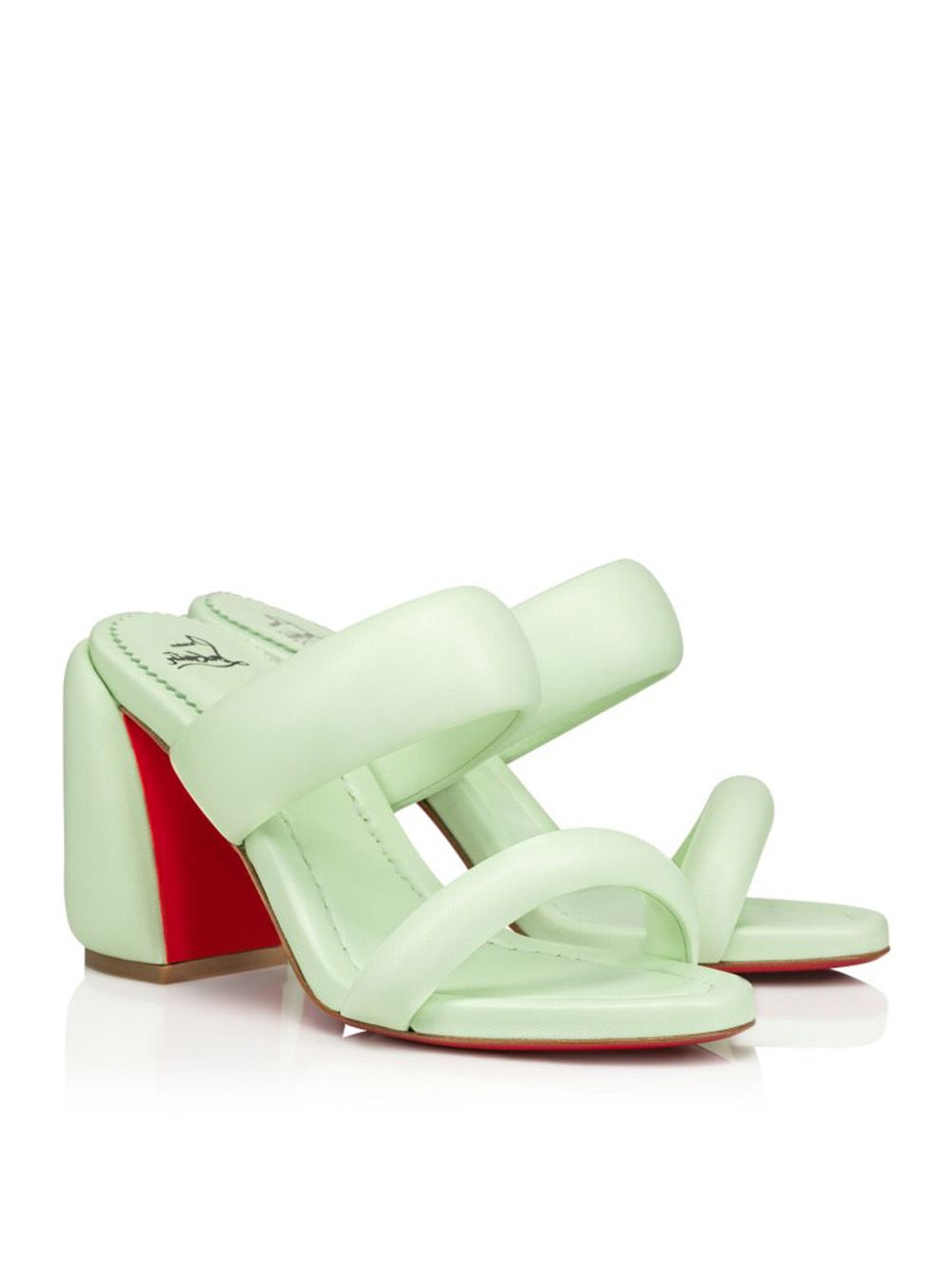 Christian Louboutin Inflama Sab Green Mules