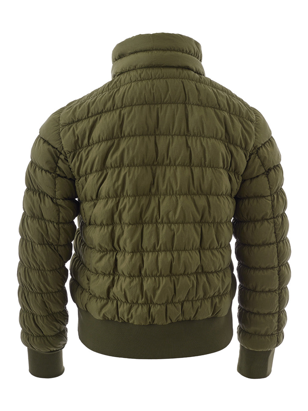 Woolrich Green Quilted Bomber Jacket