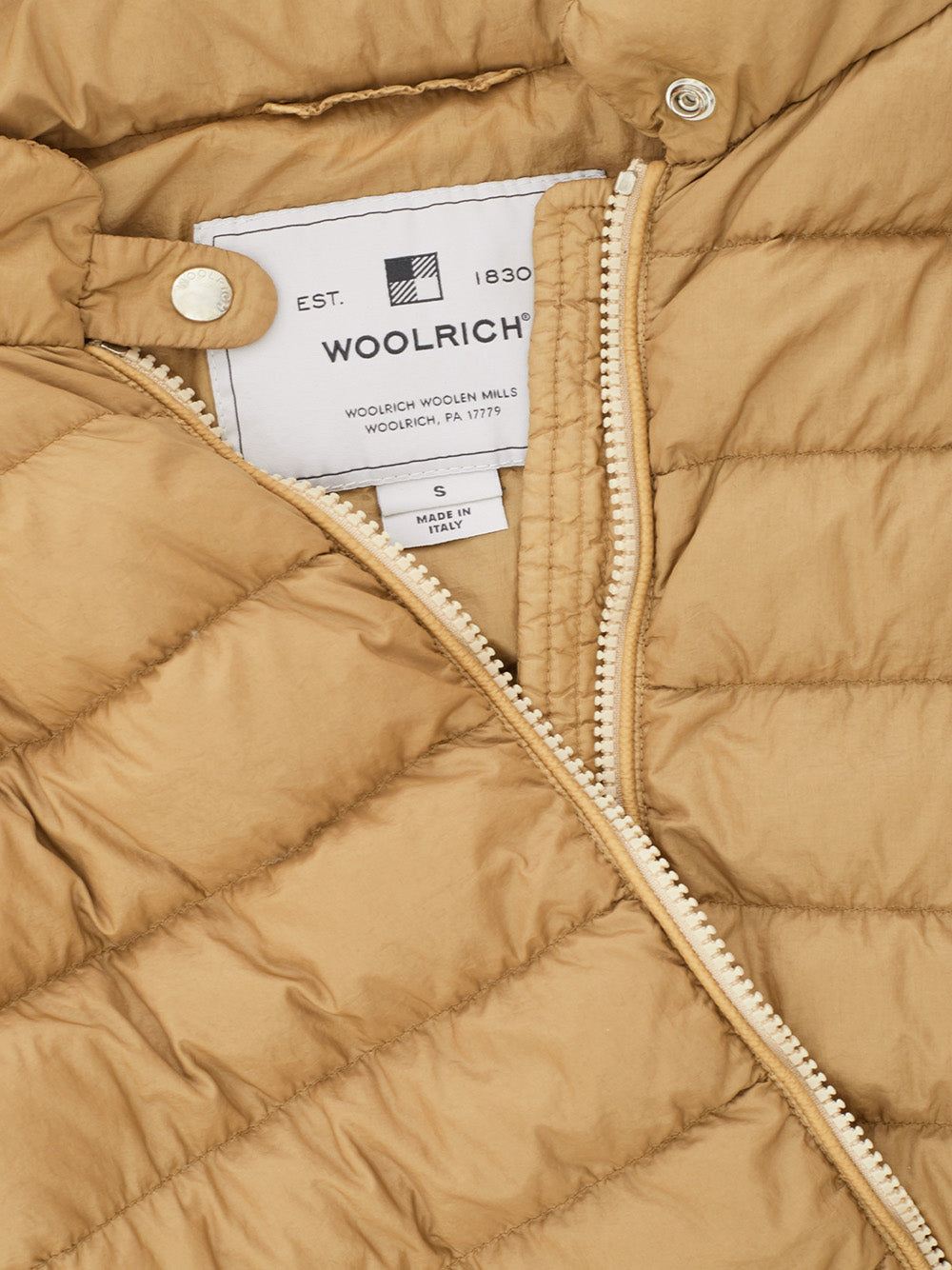 Woolrich Dark Beige Light Weight Quilted Jacket