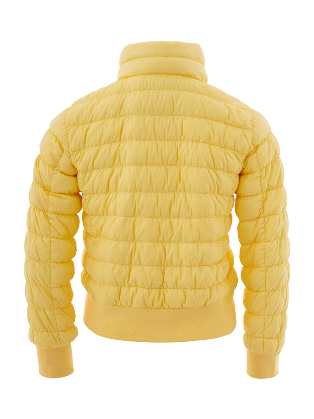 Woolrich Yellow Quilted Bomber Jacket