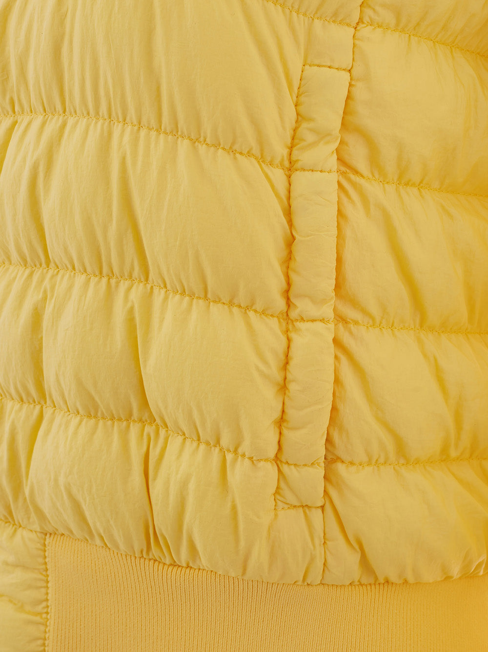 Woolrich Yellow Quilted Bomber Jacket