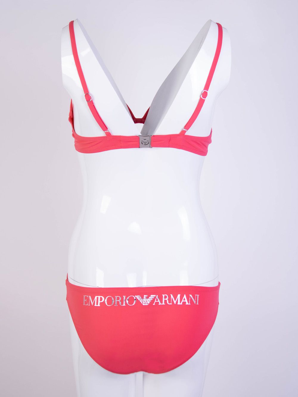 Emporio Armani Underwire Bikini Triangle Bikini In Fuxia