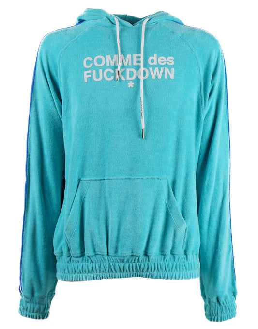 Comme Des Fuckdown Light Blue Cotton Sweater