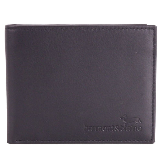 Harmont & Blaine Black Leather Wallet