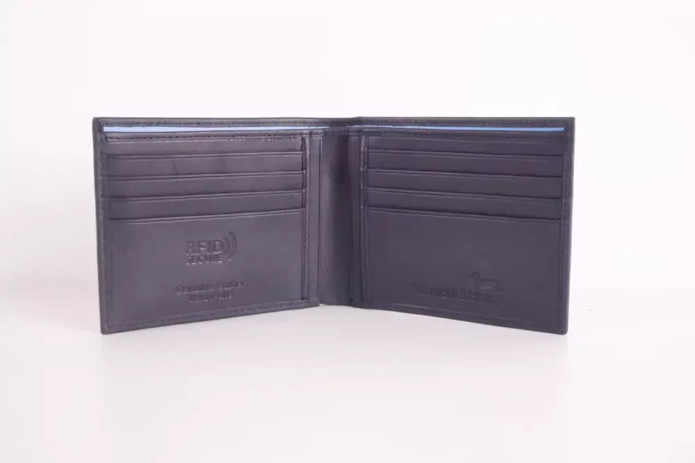 Harmont & Blaine Blue Leather Wallet