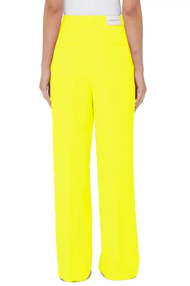 Hinnominate Yellow Polyester Jeans & Pant