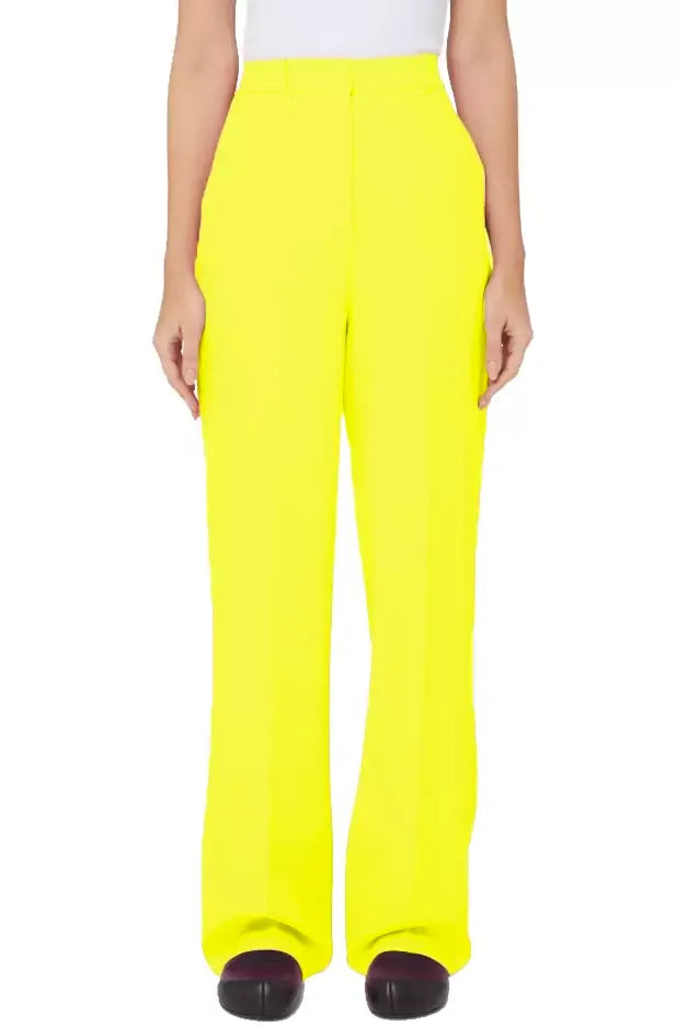 Hinnominate Yellow Polyester Jeans & Pant