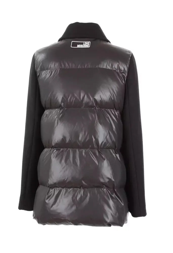 Love Moschino Gray Polyester Jackets & Coat