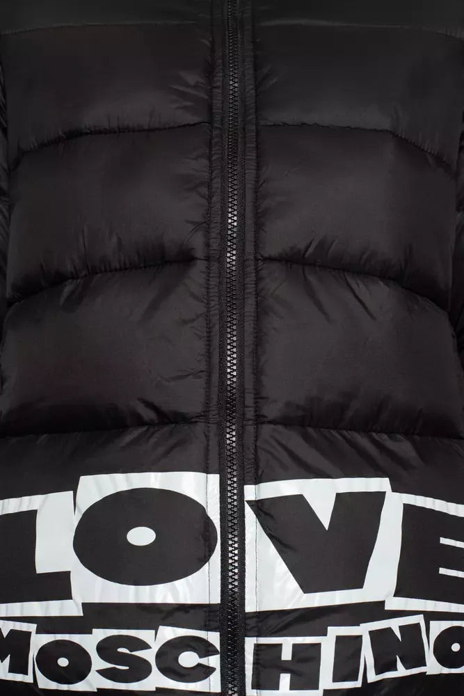 Love Moschino Black Nylon Jackets & Coat