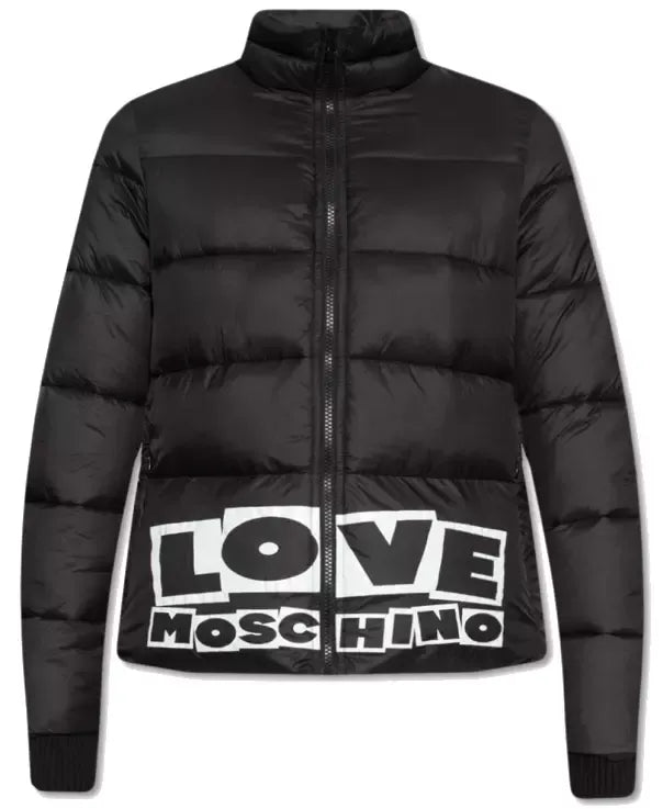 Love Moschino Black Nylon Jackets & Coat