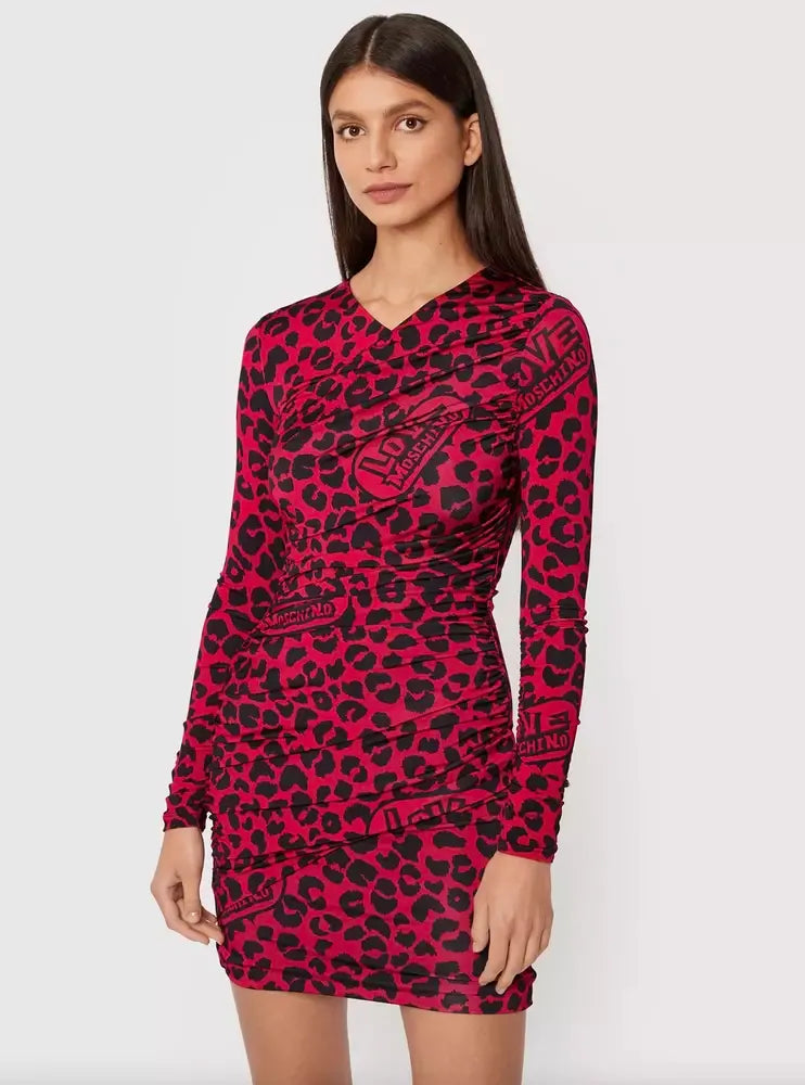 Love Moschino Red Viscose Dress