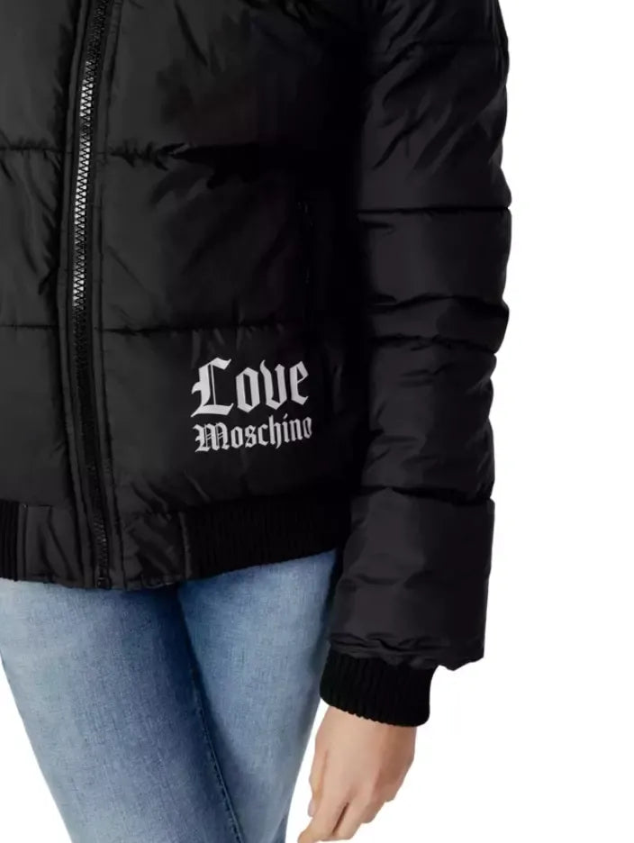 Love Moschino Black Polyester Jackets & Coat