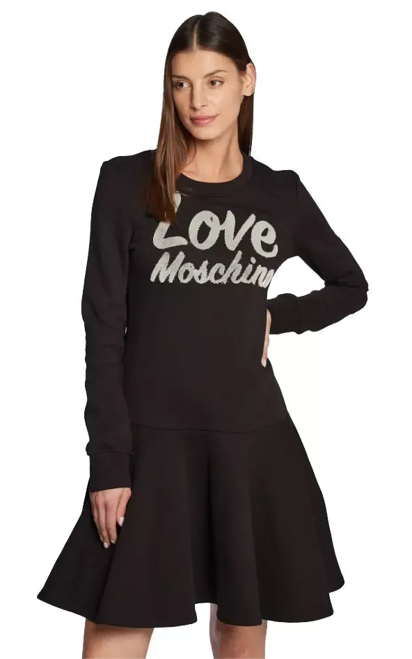 Love Moschino Black Cotton Dress