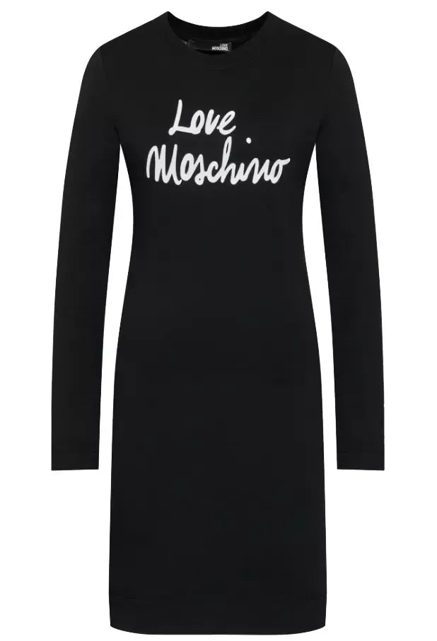 Love Moschino Black Cotton Dress