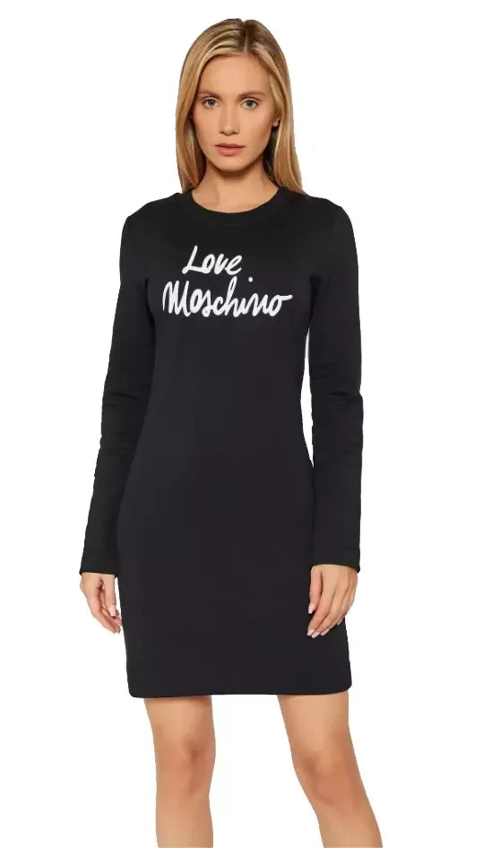 Love Moschino Black Cotton Dress