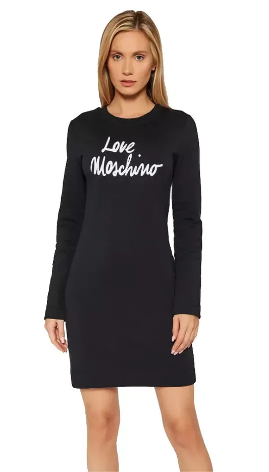 Love Moschino Black Cotton Dress