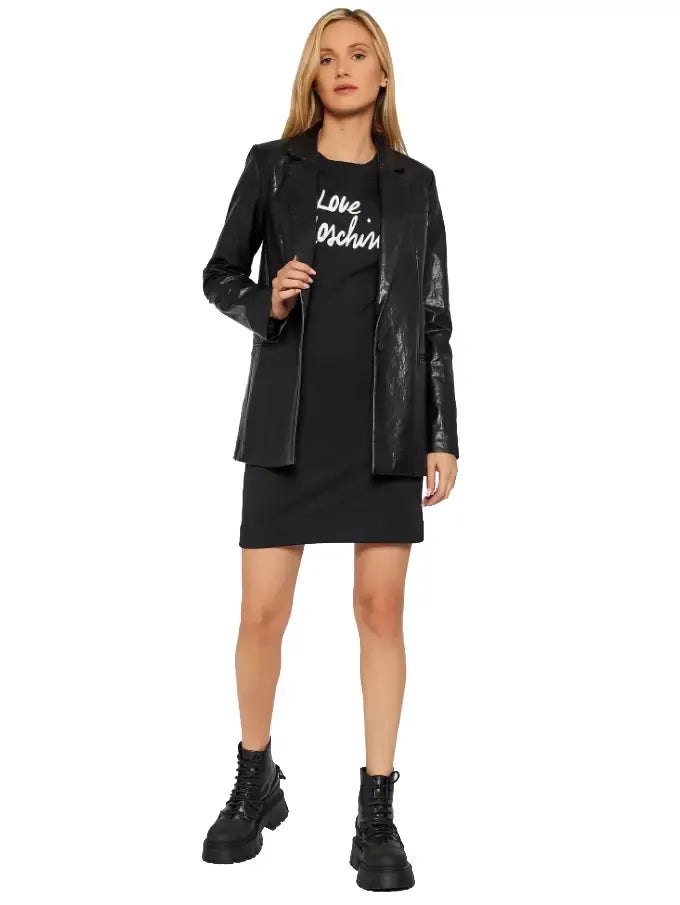 Love Moschino Black Cotton Dress