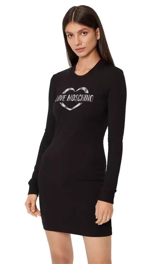 Love Moschino Black Cotton Dress