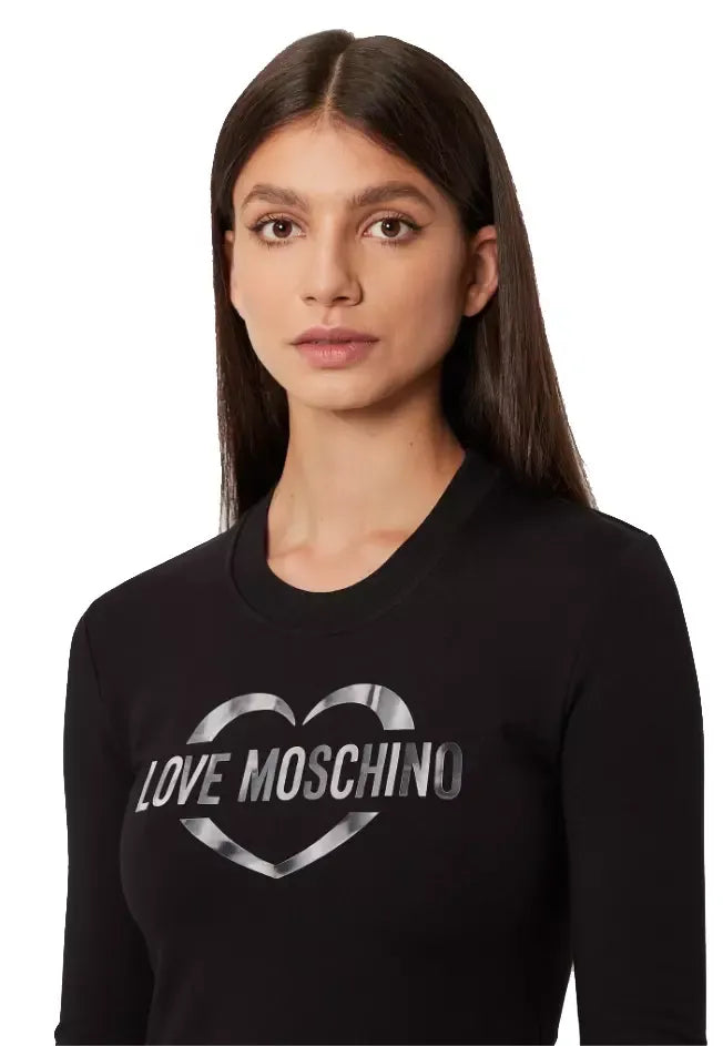 Love Moschino Black Cotton Dress