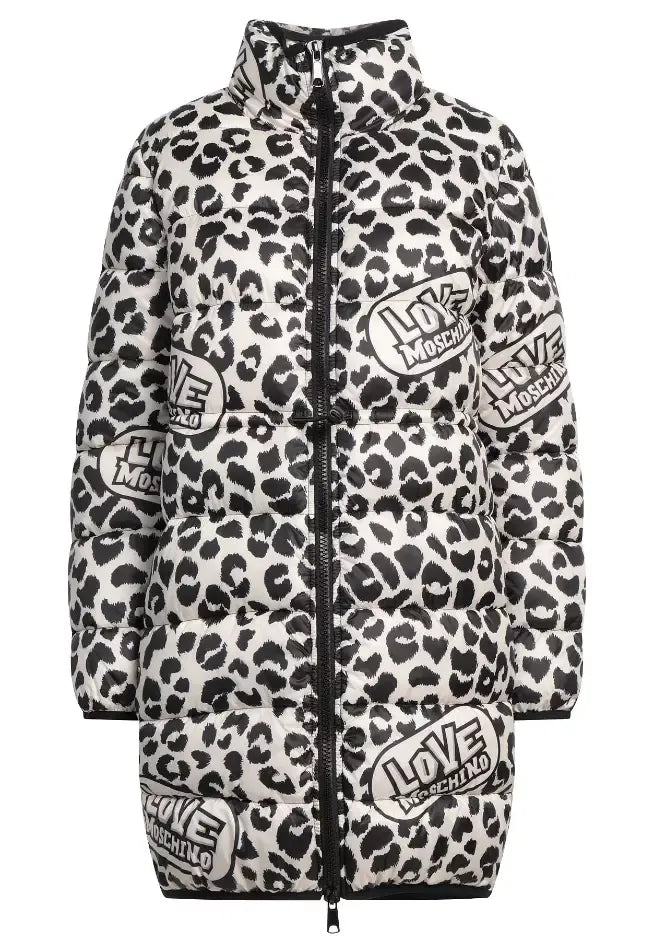 Love Moschino White Polyester Jackets & Coat